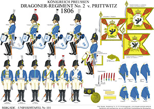 Tafel 101: Königreich Preußen: Dragoner-Regiment No.2 v. Prittwitz 1806