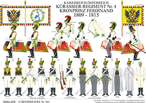 Tafel 221: Kaiserreich Österreich: Kürassier-Regiment No.4 Kronprinz Ferdinand 1809-1815