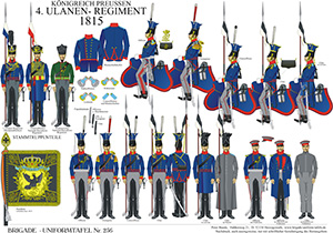 Tafel 256: Königreich Preußen: 4. Ulanen-Regiment 1815