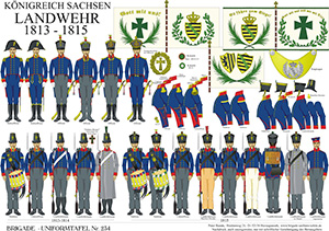 Tafel 234: Königreich Sachsen: Landwehr 1813-1815