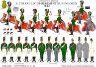 Tafel 416:  Königreich Bayern:  6. Chevauleger-Regiment Bubenhofen  1812
