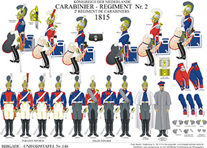 Tafel 148: Königreich der Niederlande: 2. Carabinier-Regiment 1815