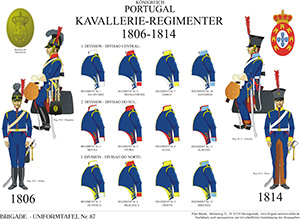 Tafel 087: Königreich Portugal: Die Kavallerie-Regimenter 1806-1814 (Übersicht)