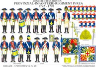 Tafel 429:  Königreich Sardinien-Piemont:  Provinzial-Infanterie-Regiment Ivrea  1792–1798