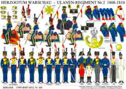 Tafel 359:  Herzogtum Warschau:  Ulanen-Regiment Nr.2  1808-1810