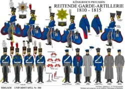 Tafel 200: Königreich Preussen: Reitende Garde-Artillerie 1810-15