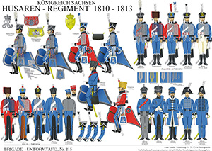 Tafel 215: Königreich Sachsen: Husaren-Regiment 1810-1813