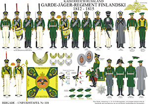 Tafel 229: Kaiserreich Russland: Garde-Jäger-Regiment Finlandski 1812-1815