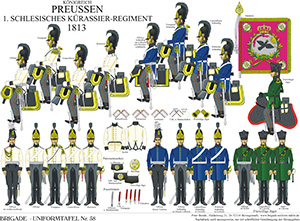 Tafel 058: Königreich Preußen: Schlesisches Kürassier-Regiment Nr.1 1813